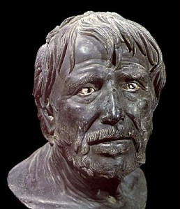 Busto con la imagen de Lucio Anneo Séneca