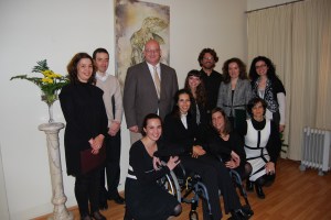 El grupo de poesía "Florbela Espanca", de Nova Acrópole, en la presentación de los poemas inéditos