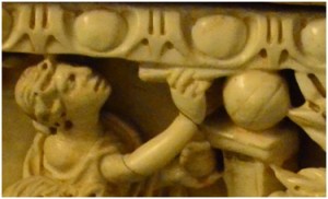 Detalle del Sarcófago MC 329 del Museo Capitolino